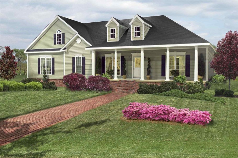 Участок с домом в американском стиле