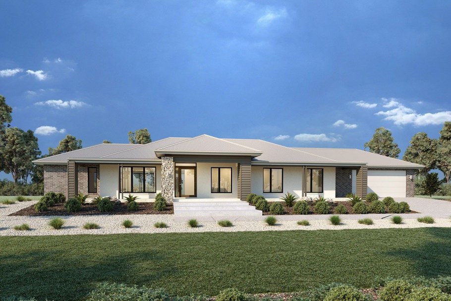 Одноэтажный дом в Америке