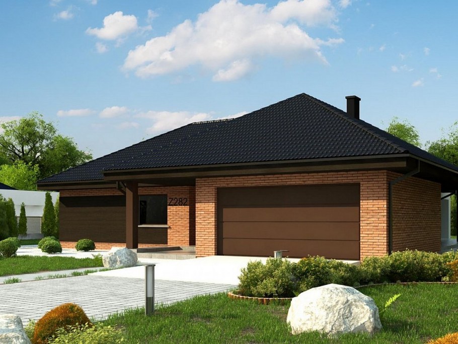 Одноэтажный дом 60 кв.м z500