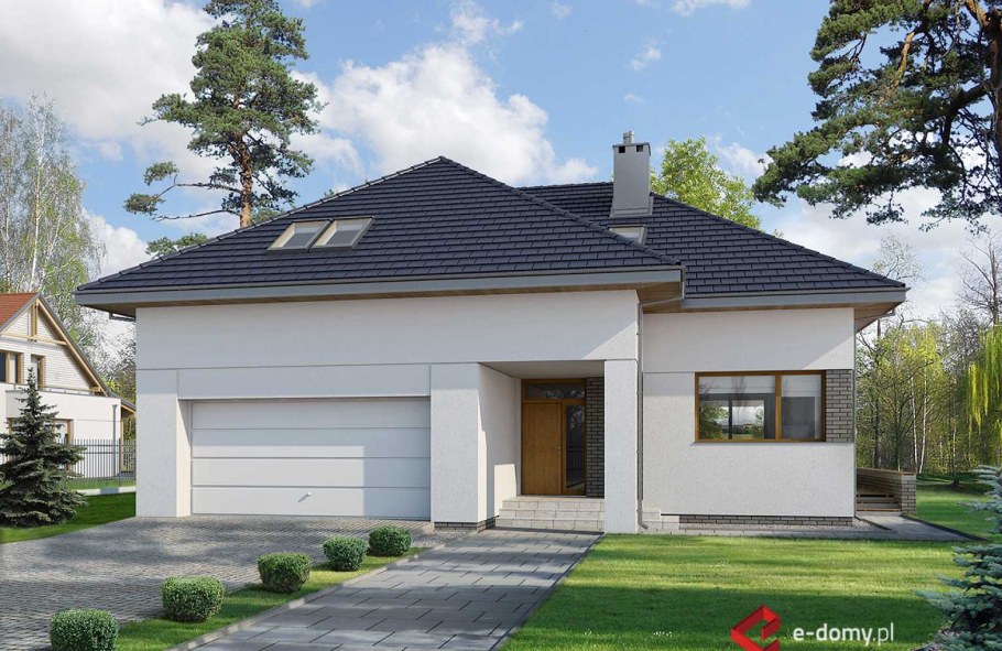 Крыши одноэтажных домов с гаражом