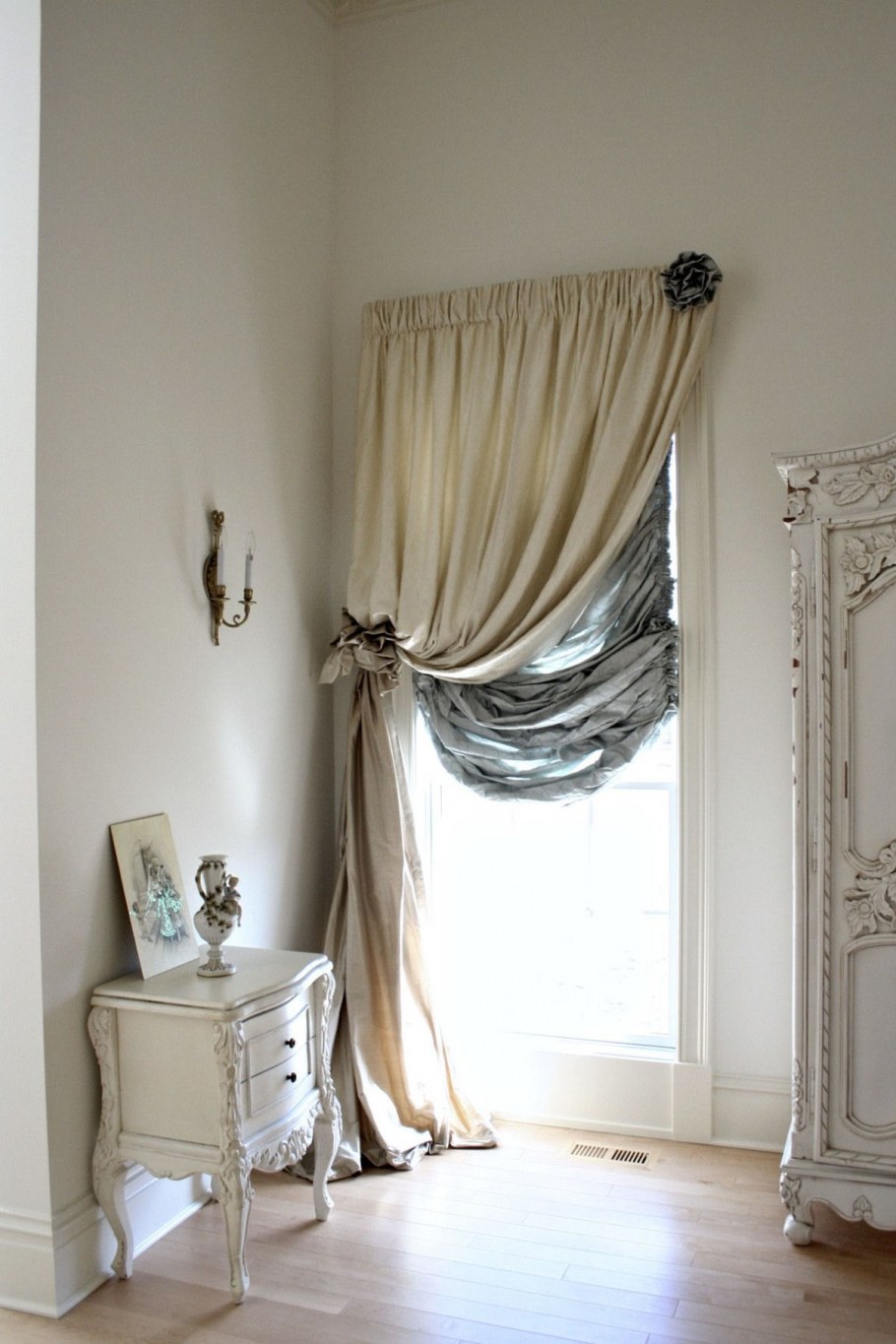 Шторы в стиле шебби Шик для спальни