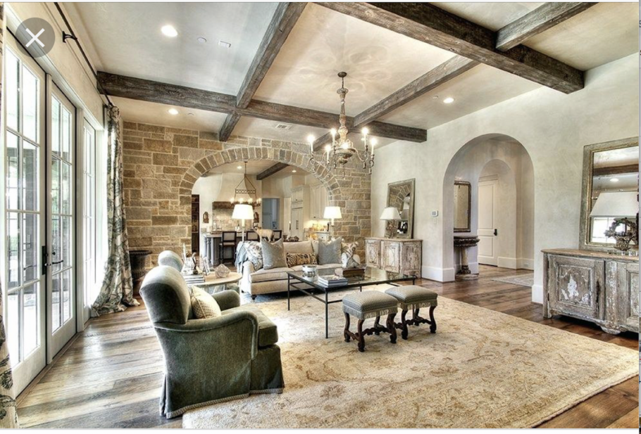 Декоративные балки в интерьере