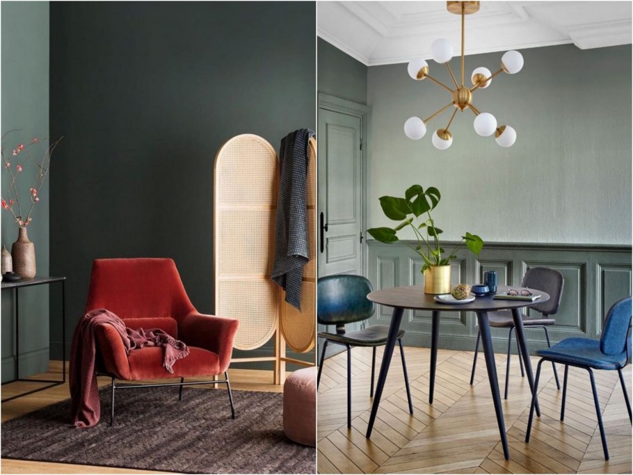 Колористическая таблица дизайна интерьера