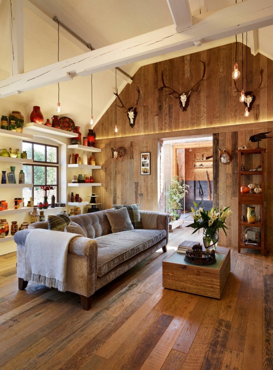 Гостиная в рустикальном стиле
