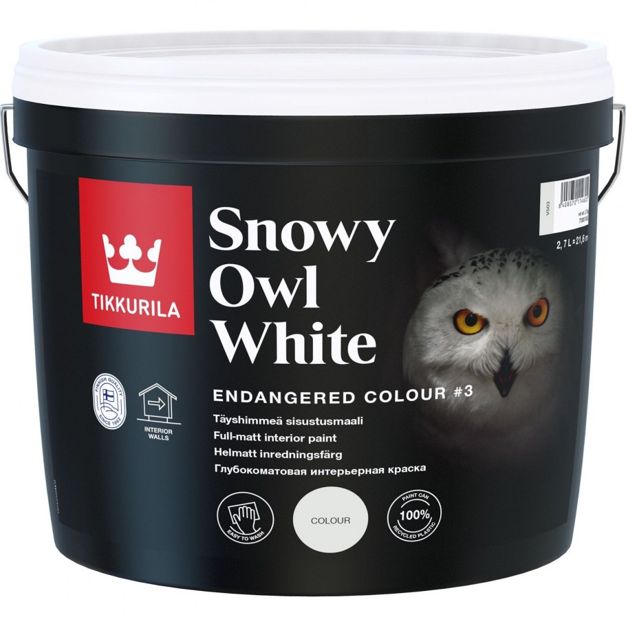 Tikkurila endangered Colour snowy Owl White