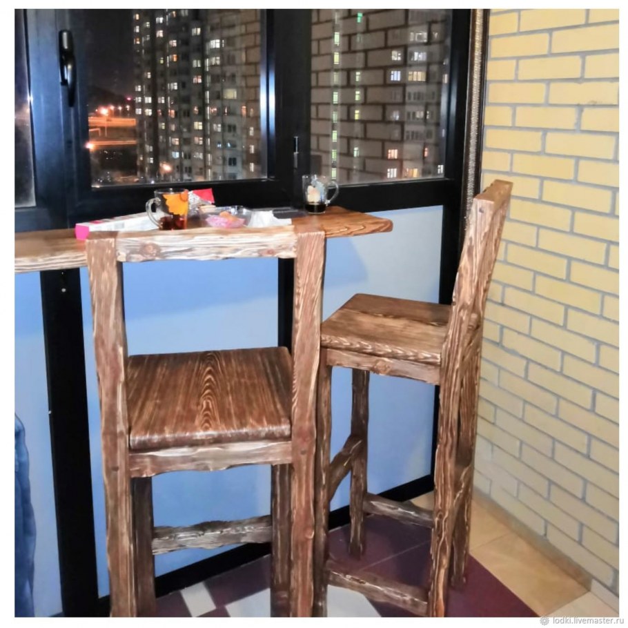 Барный стул из столешницы