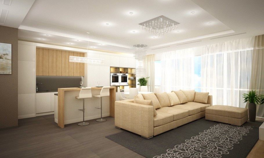 Дискавери дизайн трехкомнатной квартиры