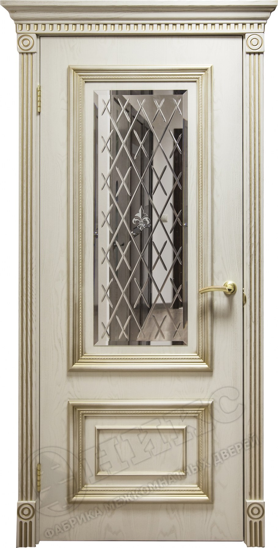 Палермо 28 белый с патиной серебро