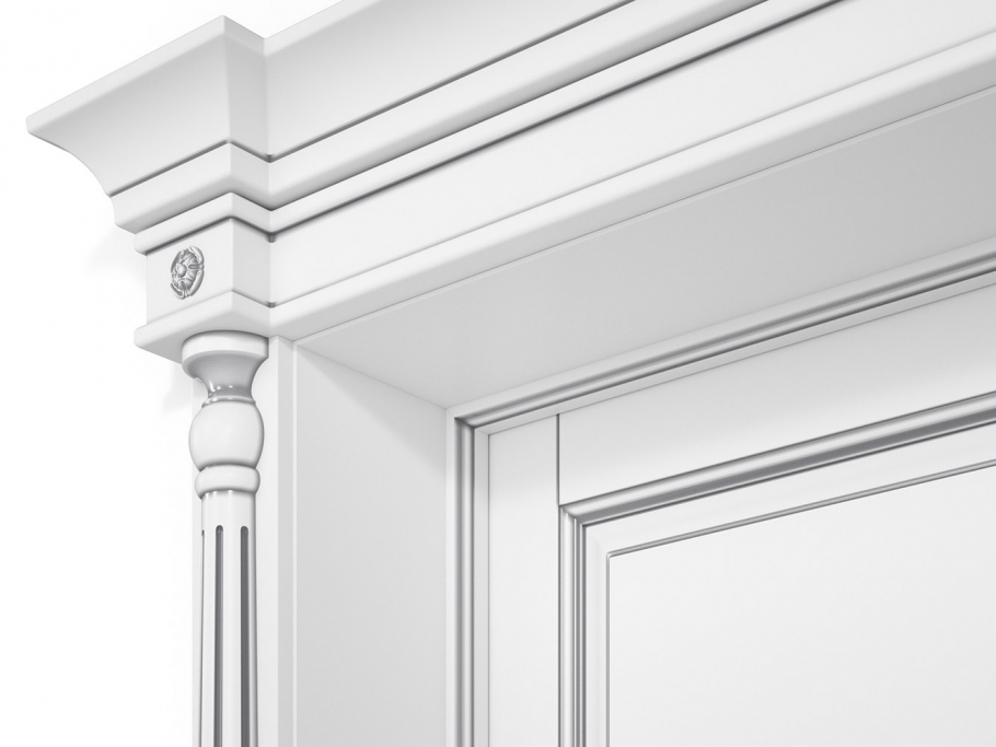 Ария в-3 ДГ, эмаль слоновая кость, патина золото.