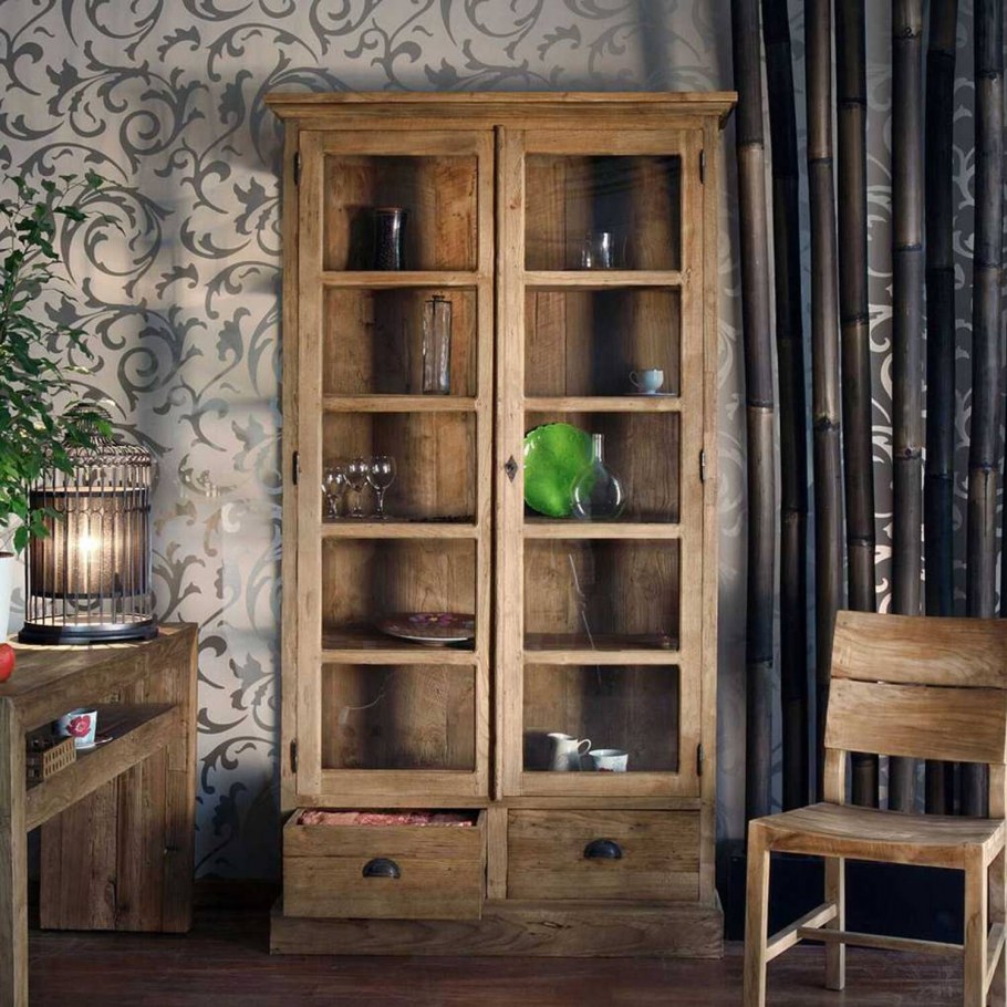 Шкаф витрина лофт икеа