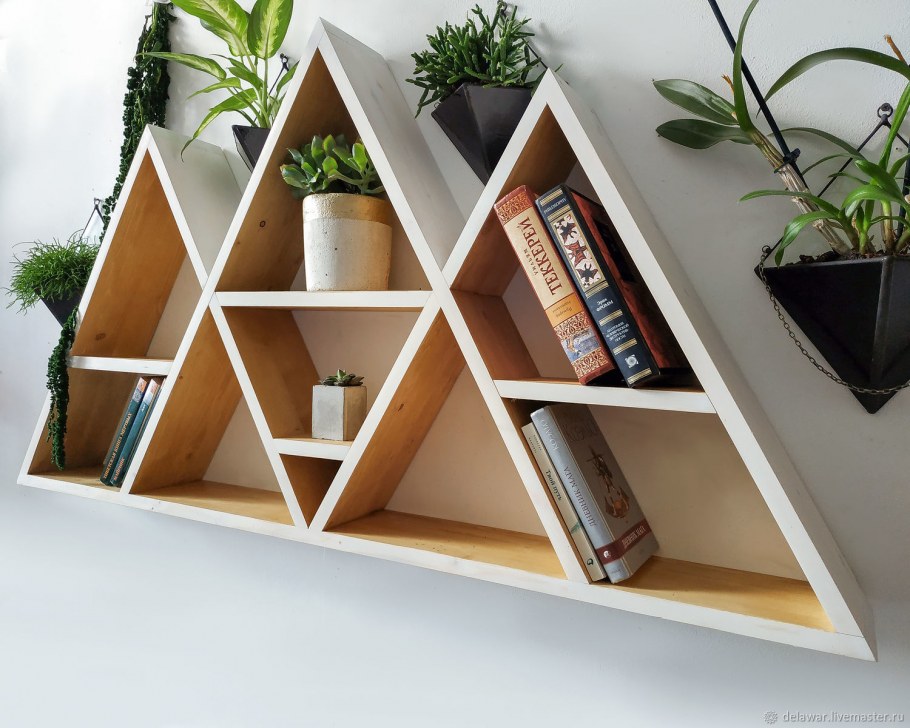 Полка деревянная Луна