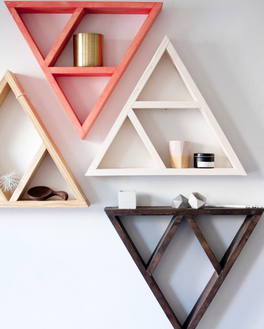 Треугольные полки на стену