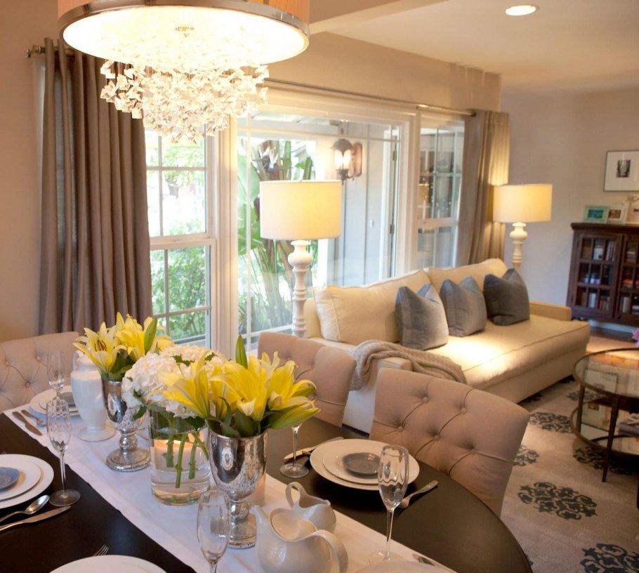 Маленькая гостиная с обеденной зоной