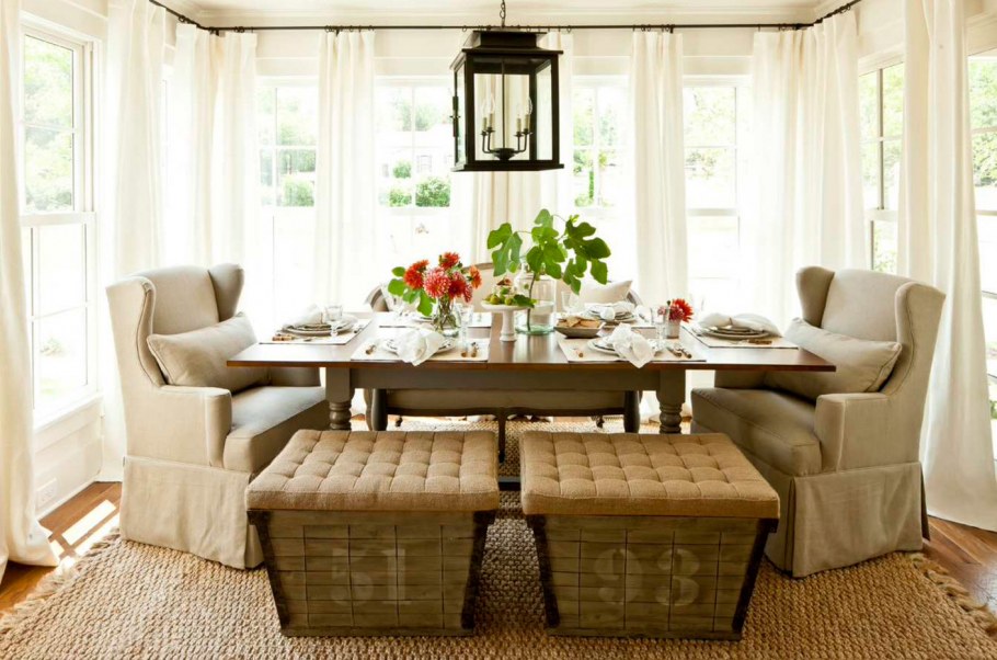 Гостиная с обеденной зоной