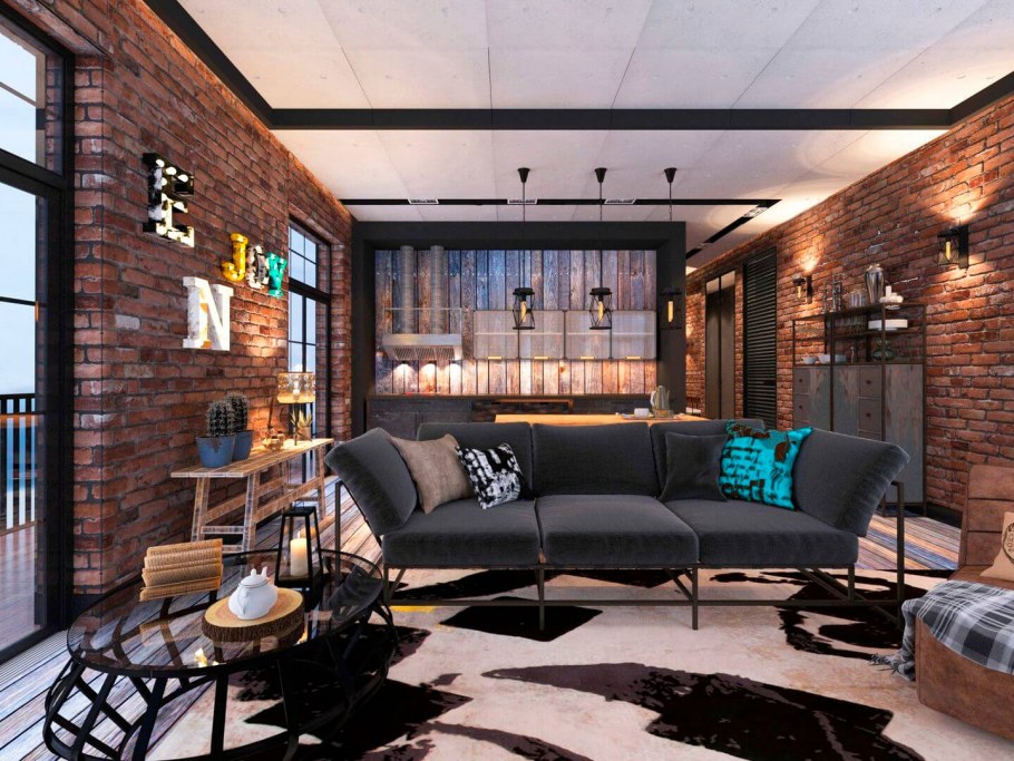 Двухуровневый лофт 30 кв м