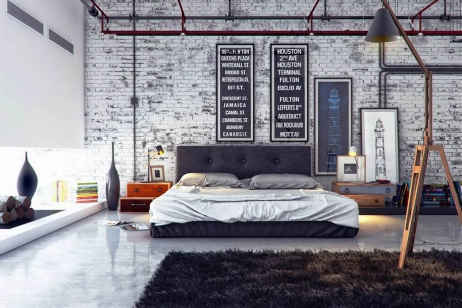 Loft Interior Design кирпич
