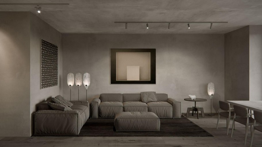 Арт черно белый минималистичный в интерьер