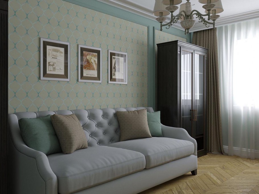 Диван коричневый в стиле Неоклассика