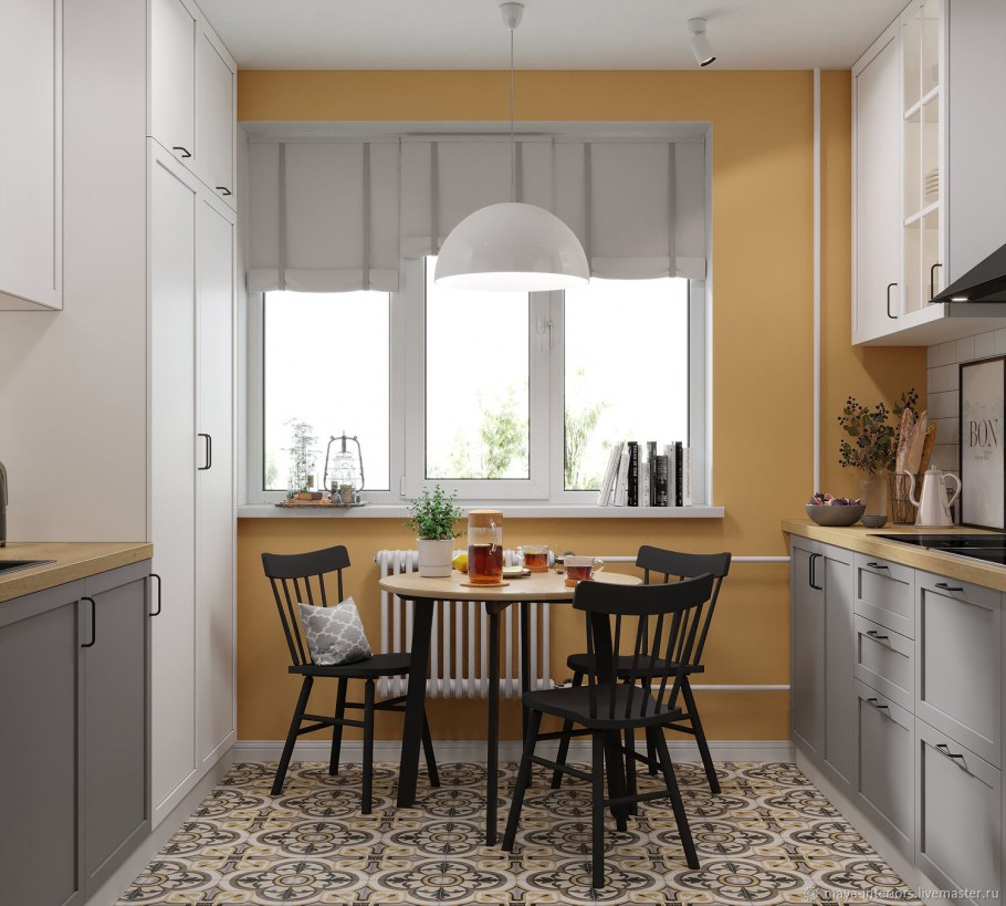 Стол у окна на кухне