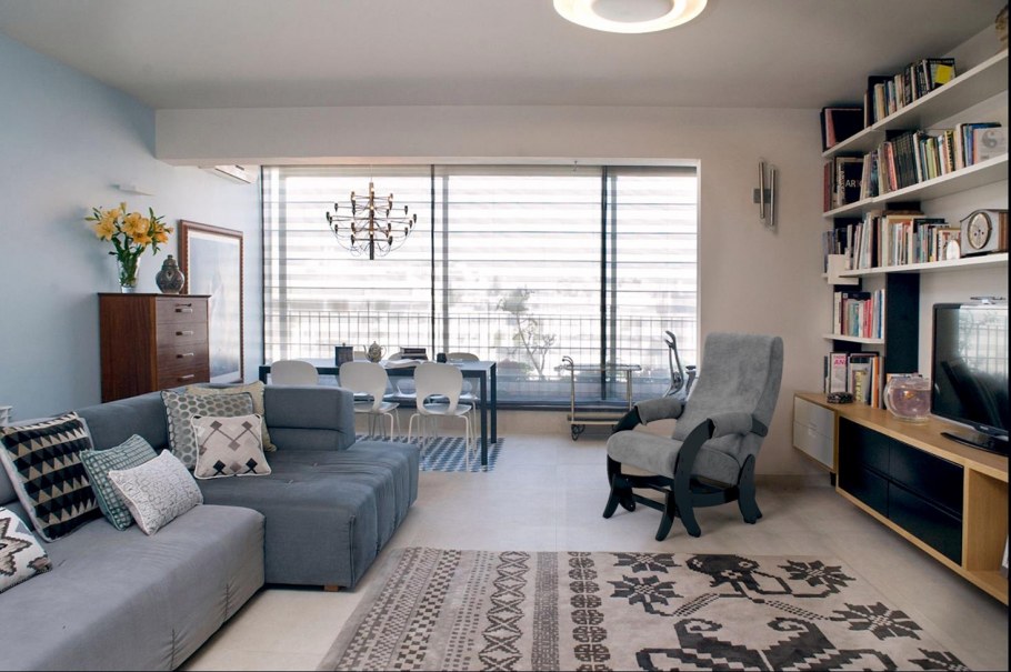 Гостиная с креслом качалкой