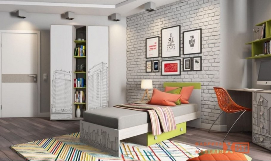 Желтый в интерьере детской