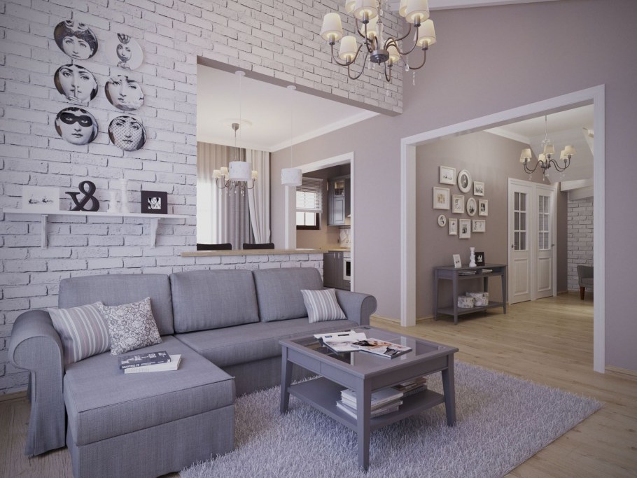 Интерьер в серой гамме