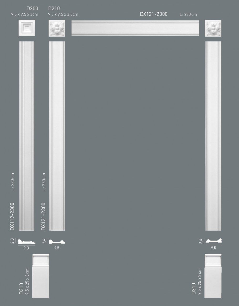Orac Axxent dx121 дверной проем