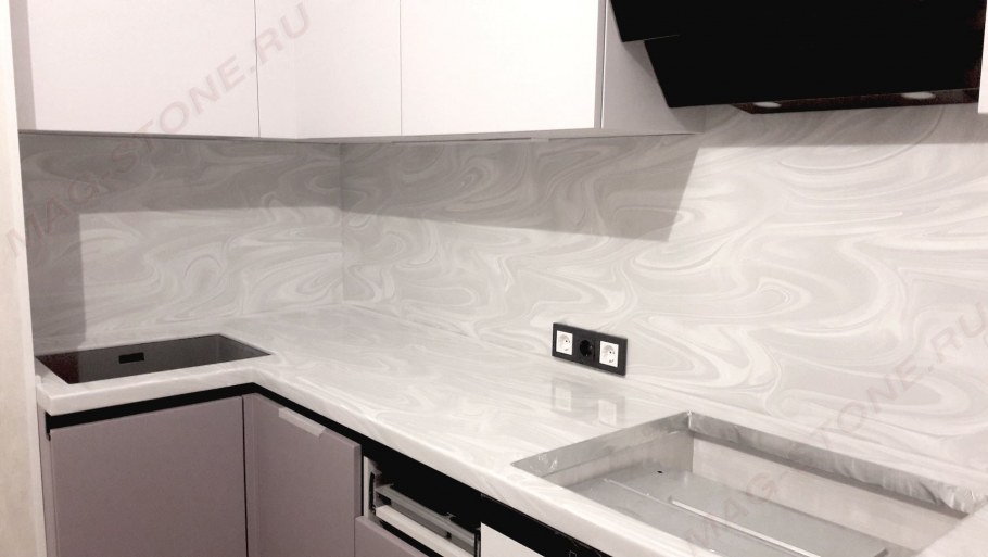 Столешница Слотекс 8054/r White Onyx