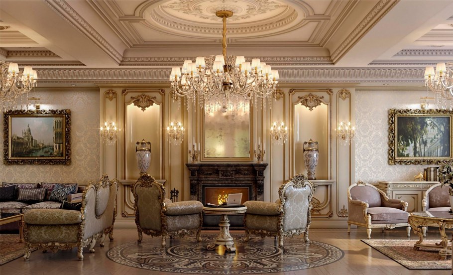 Гостиная в дворцовом стиле