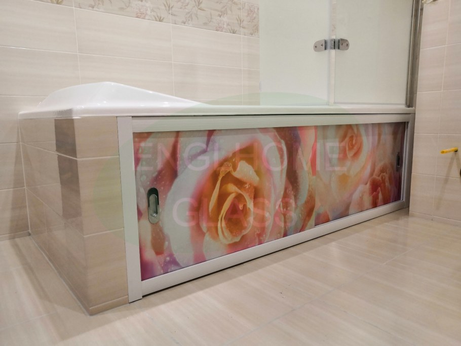 Экран для ванны из плитки