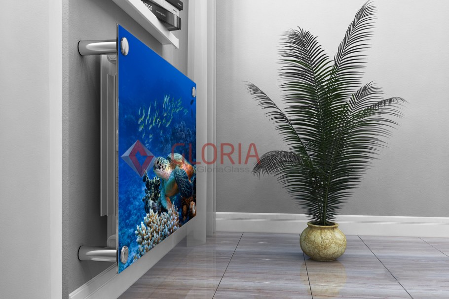 Стеклянные экраны для батарей отопления