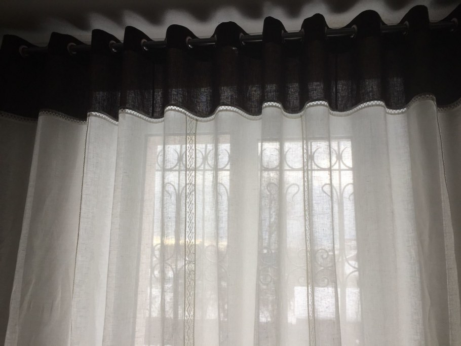 Тюль на люверсной ленте