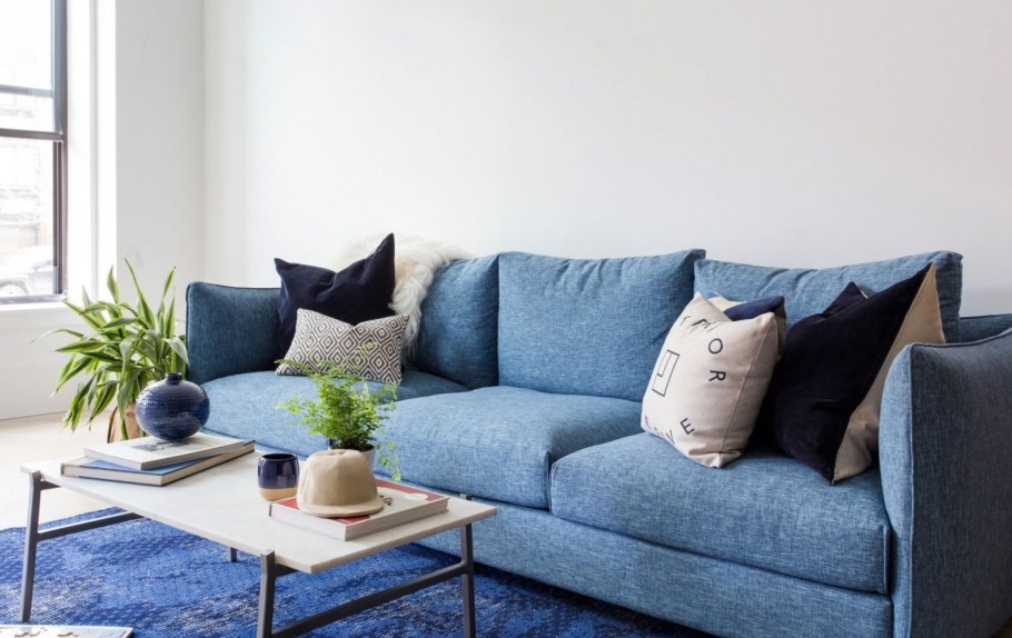 Rose Fabric Sofa Interior define