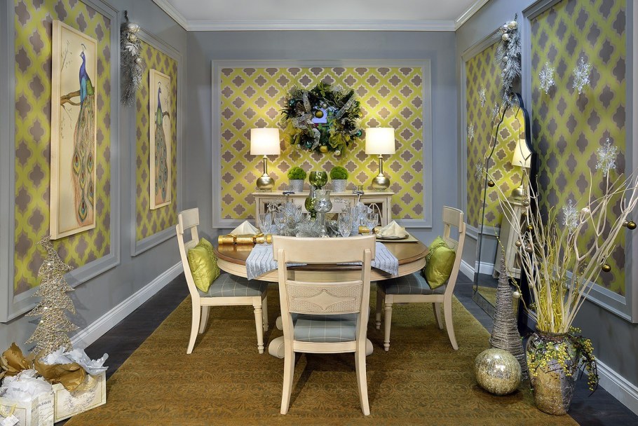 Сочетание золотого цвета в интерьере