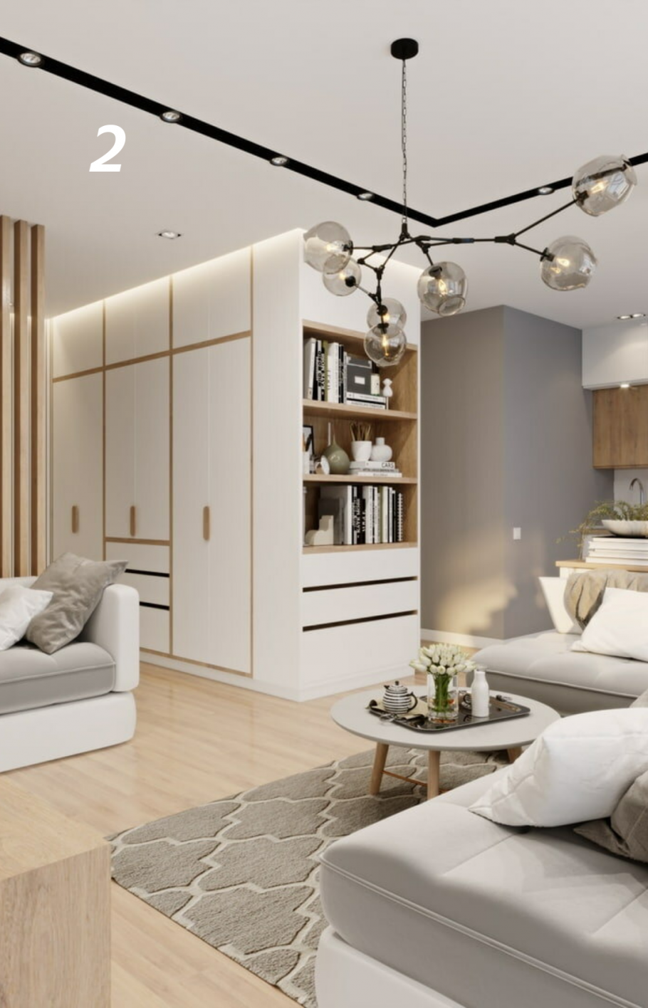 Интерьер однокомнатной квартиры