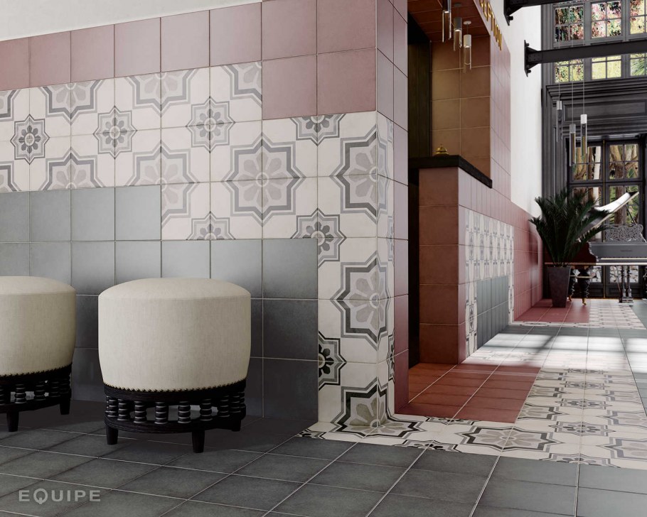 Керамогранит equipe Art nouveau Burgundy