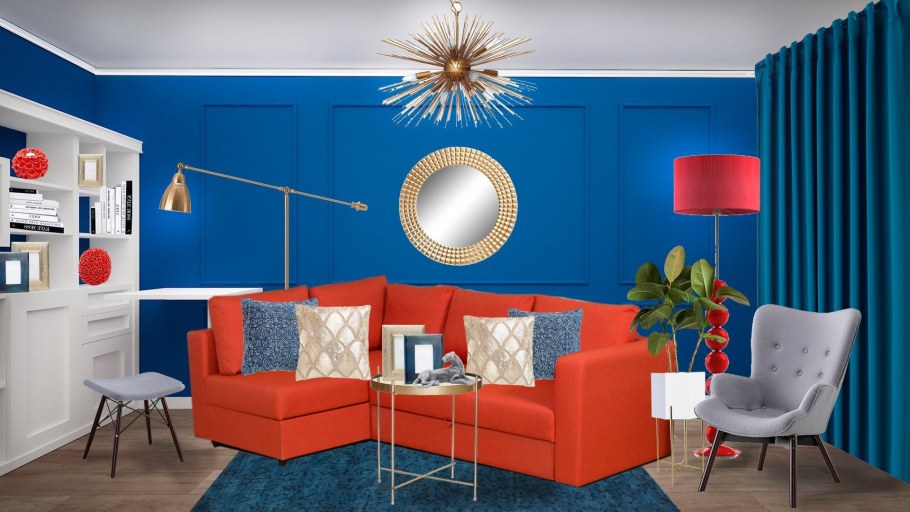 Блу грей комната