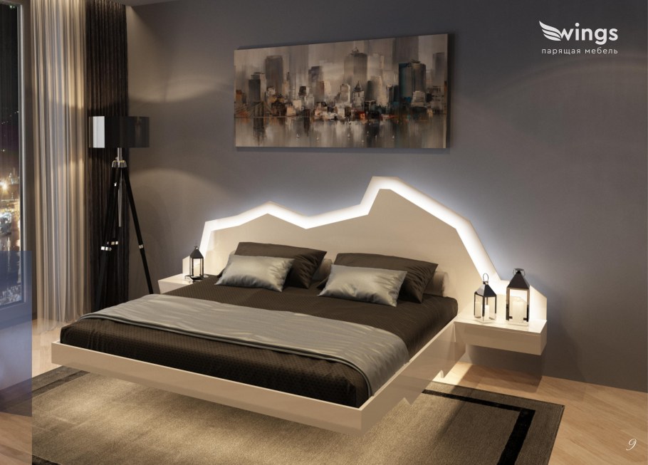 Кровать 160х200 парящая Infinity