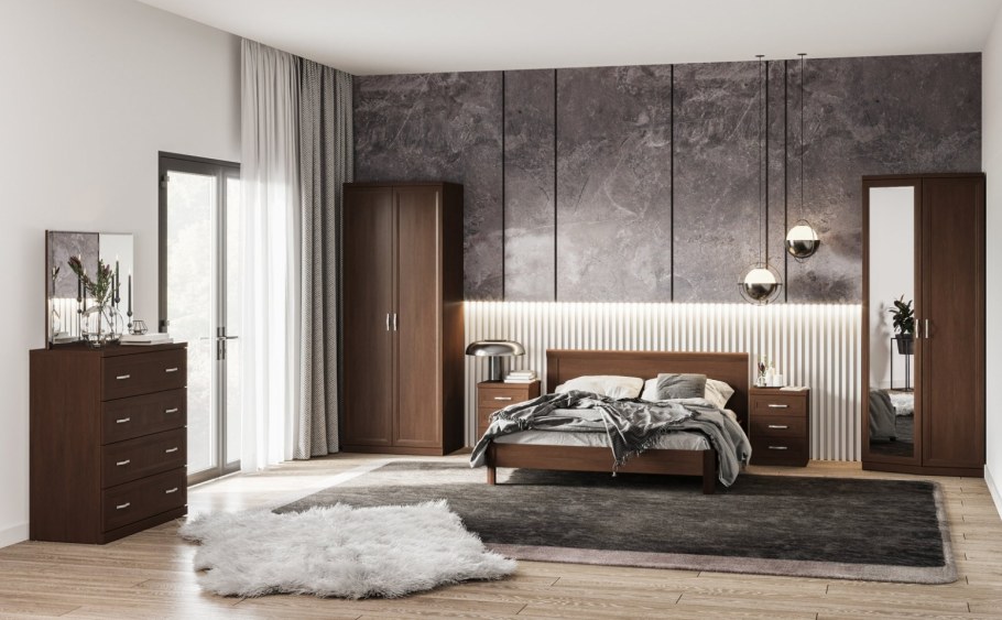 Кровать Магна кедр шоколад