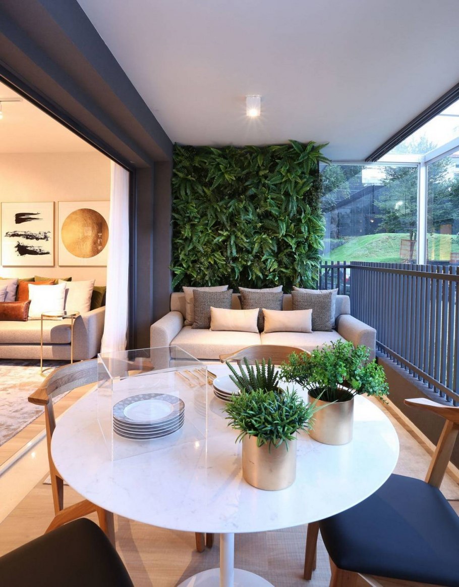 Интерьер террасы в квартире