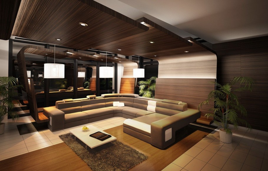 Интерьер гостинной комнаты