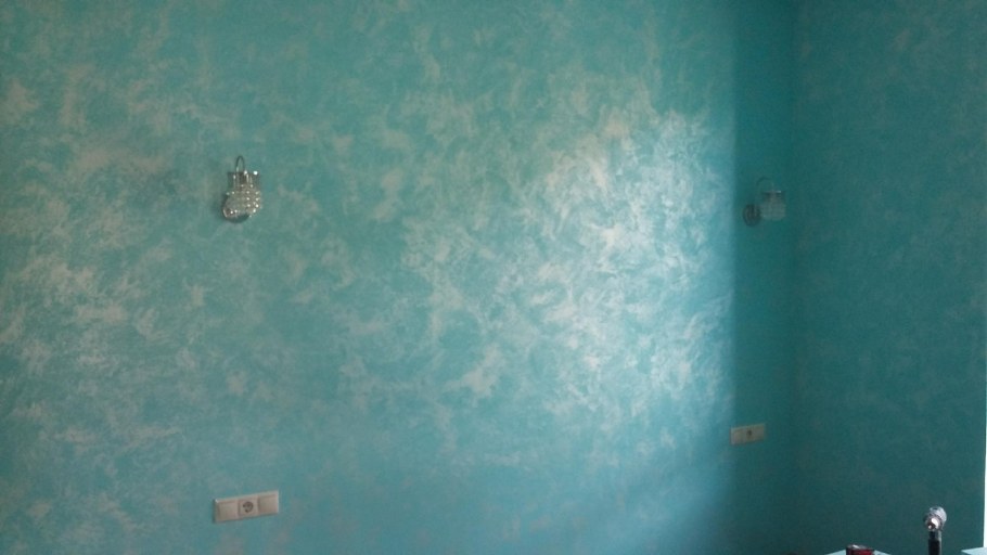 Бирюзовая венецианская штукатурка