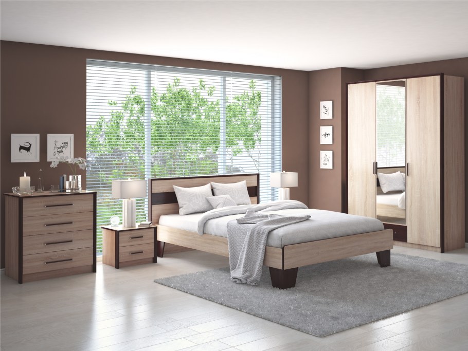 Спальня Эшли венге/сонома