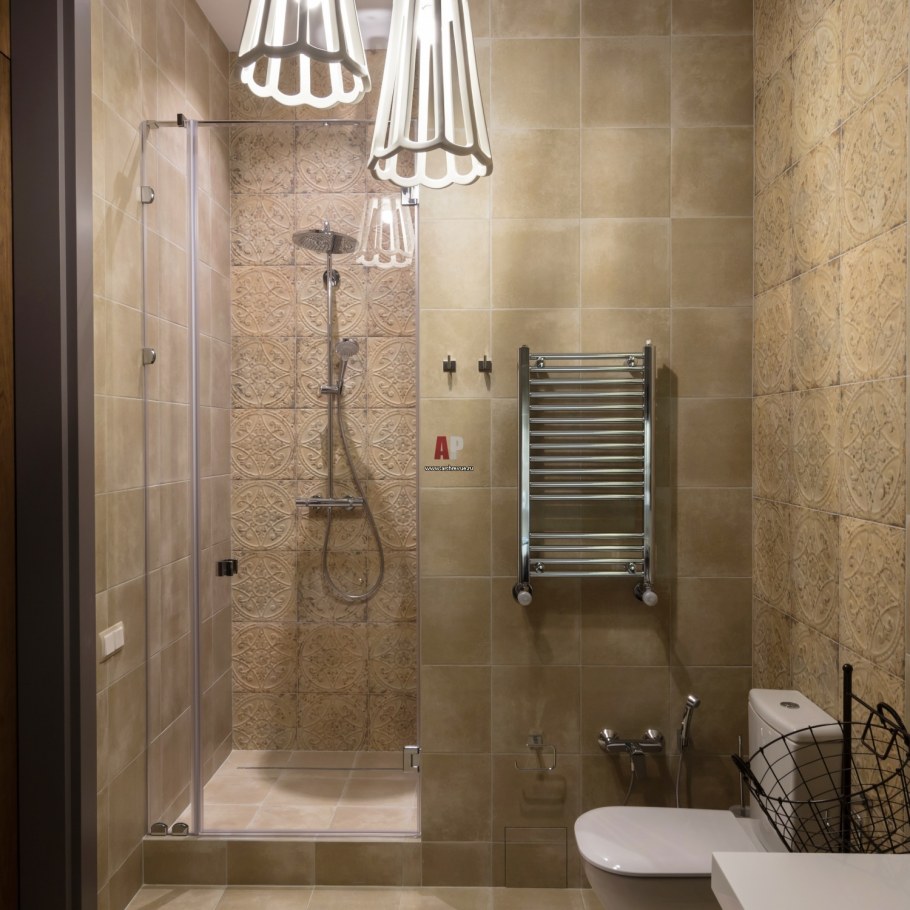 Душевая в стиле Фьюжн