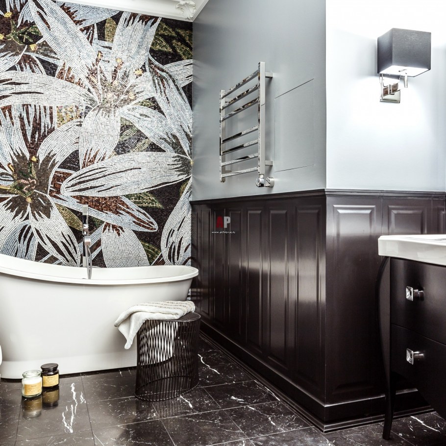 Дизайн туалета в стиле Фьюжн