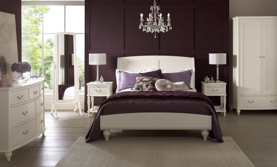 Классика спальня бордо