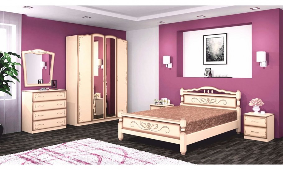 Спальный гарнитур Виктория Браво мебель