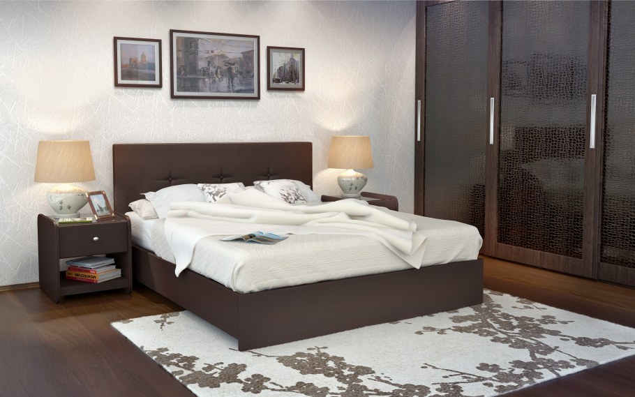 Кровать Изабелла Экотекс венге