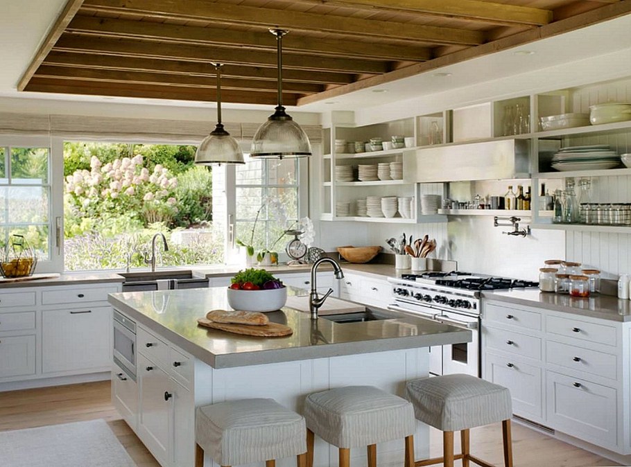 Фермерский стиль в интерьере кухни