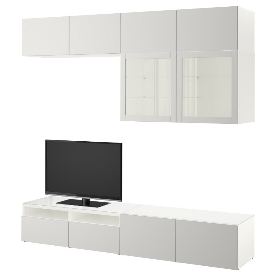 БЕСТО шкаф для ТВ, комбинация, Лаппвикен белый